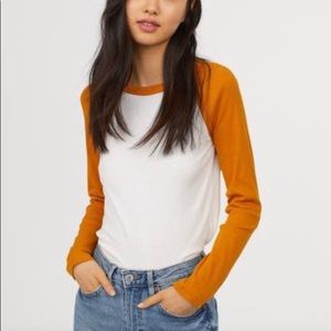 Fitted baseball tee. Never worn